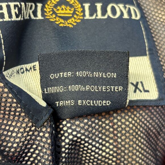 Henri Lloyd Men Sailing Deck Pullover Windbreaker Jacket XL X-Large C051 -18 - Picture 8 of 16